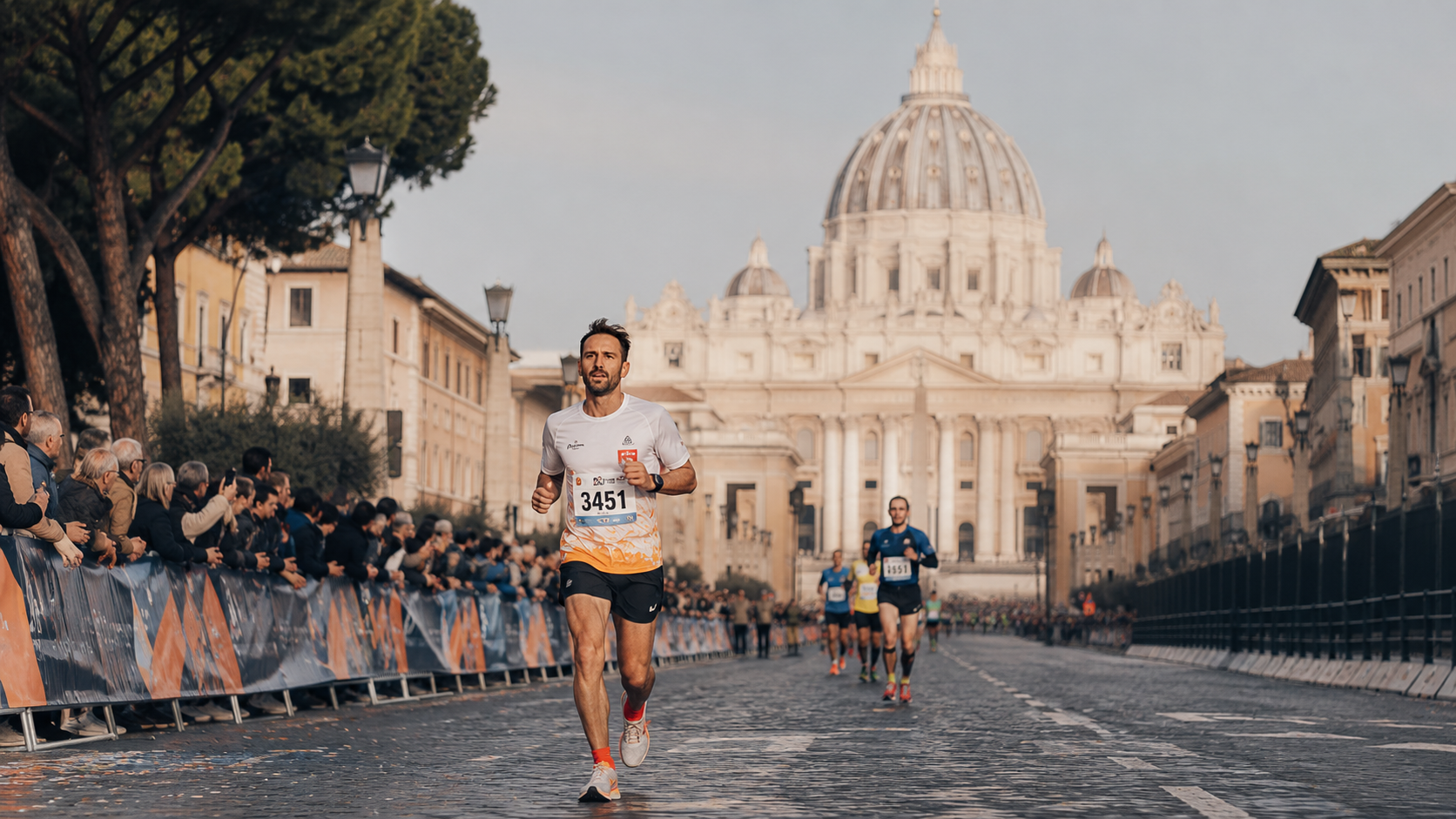 La mia prima maratona: Roma, griglia D, gel liquido e 3h39:34